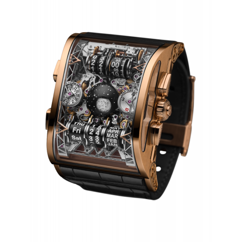 ROLLER RETROGRADE JUMPING HOUR